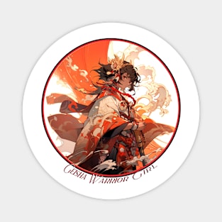 Geisha Warrior Girl Magnet